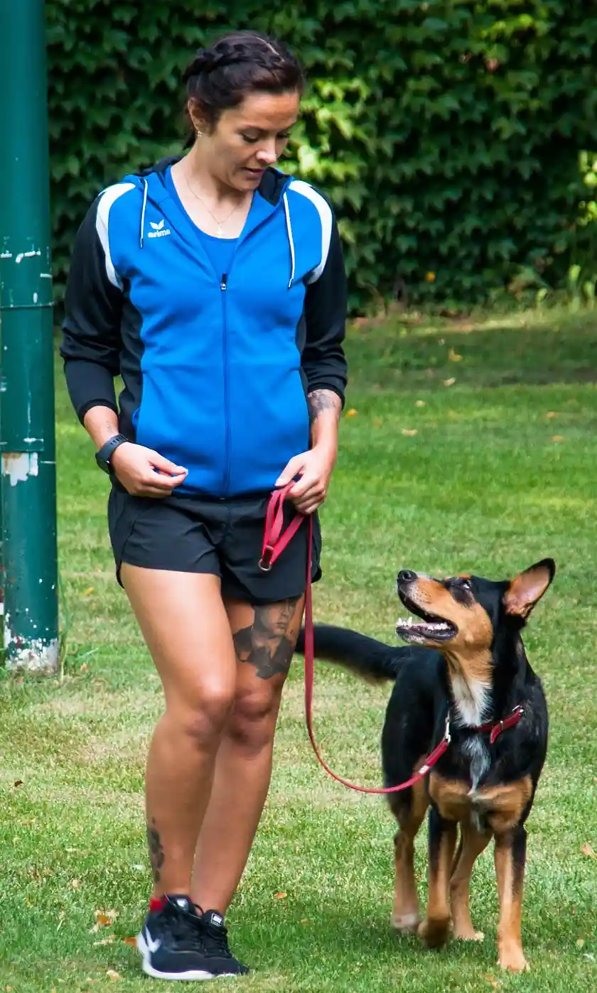 Bild zeigt Mensch und Hund