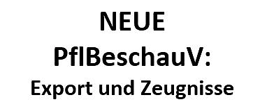 Bild zeigt folgenden Text; Neue Vorschriften bei Exporten mit Pflanzengesundheitszeugnis