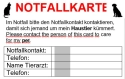 Bild zeigt beispielhaft eine Notfallkarte für Haustiere.